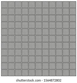 Vector background of squares, contour grid color black