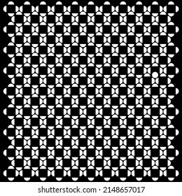 Vector background of squares with half circles, color white flat style