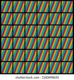 Vector background squares 
in rainbow color stripes