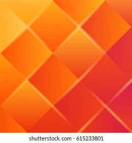 Vector background of squares, sunny colors.