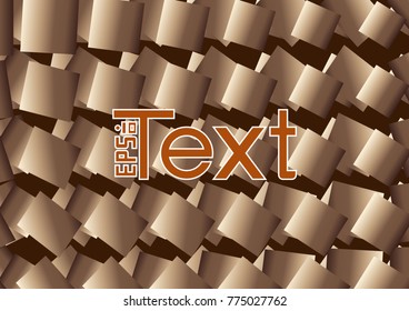 Vector background of squares for text and presentation. brown color