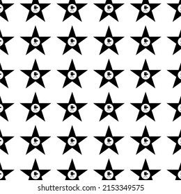Vector background star. Hollywood star inside the movie camera flat style