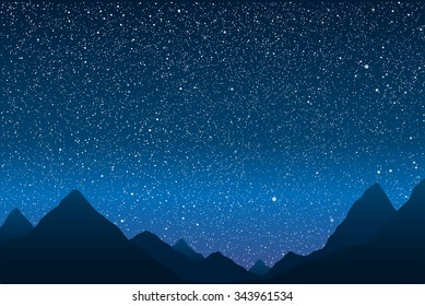 Background starry night sky eps 10 Royalty Free Vector Image