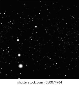 Vector background. Starry night sky. Stars, sky, night.