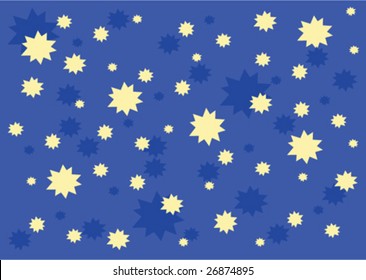 Vector background: a starry sky