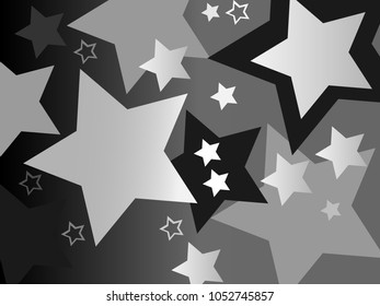 Vector background with stars.