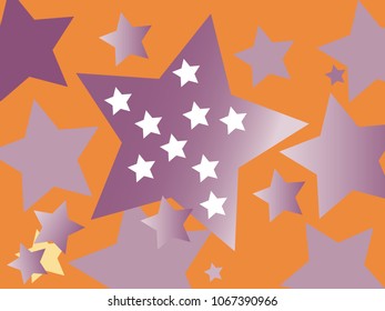 Vector background with stars