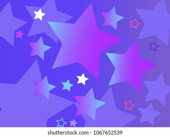 Vector background with stars.