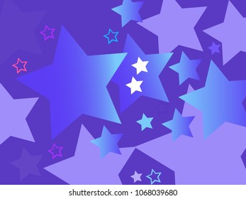 Vector background with stars.