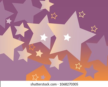 Vector background with stars.