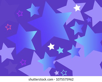 Vector background with stars.
