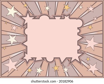 Vector background with stars