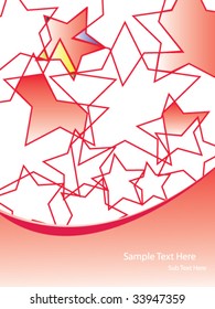 vector background with stars