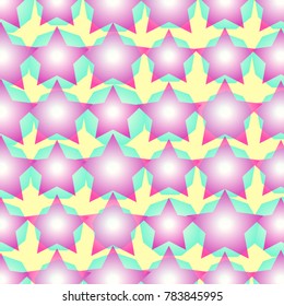 Vector background with stars in different sizes in soft colors.