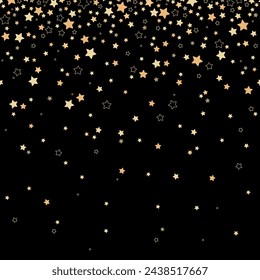 Vector background with stars. Night sky. Falling stars.