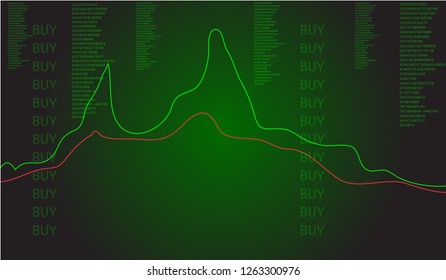Vector background stock trading online