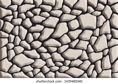 Vector background, stone wall, shades of brown