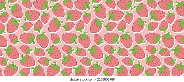 Frutos de fresa de fondo vectorial. Se Puede Utilizar Para Todas Las Necesidades De Fondo 2D