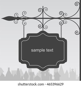 vector background of street sign