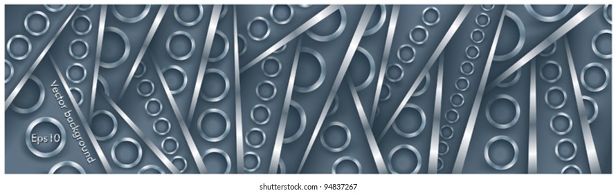 Vector background, striped, ring, abstract