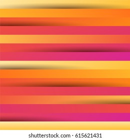 Vector background of stripes, sunny colors, children's background.