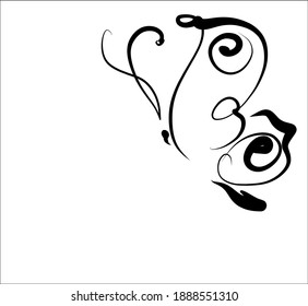 
VECTOR Background with a
stylish  original hand-drawn graphics sketch graphic with beautiful butterfly for design  logo 
