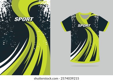 Vector background for sublimation printing jersey fabric in green color Vector EPS 10