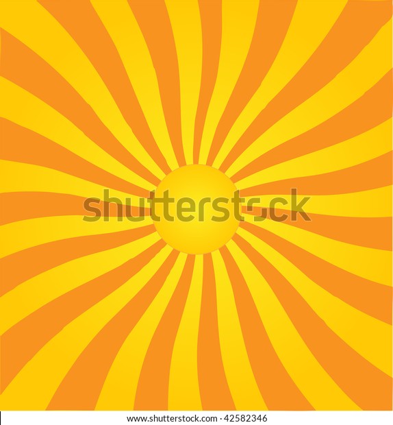 Vector Background Sun Burst 60s 70s Stock Vector (Royalty Free) 42582346