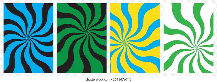 Vector background sun ray with orange, yellow and other retro color. Sun rays Retro vintage style on Transparent background, Sunburst Pattern Background. Rays. Summer Banner Vector illustration. EPS10