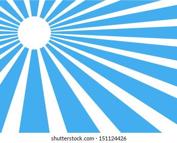 Vector Background Sun Rays Blue White Stock Vector (Royalty Free ...