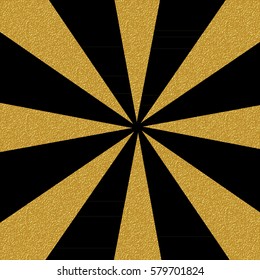 Vector background sun rays with gold glitter lines