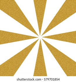 Vector background sun rays with gold glitter lines