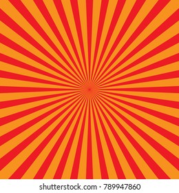 	
Vector background sun rays with red and orange color