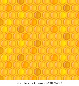 Vector background with sweet honeycombs.