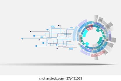 vector background technology and business innovation concept