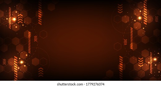 Vector background technology in the concept of digital.