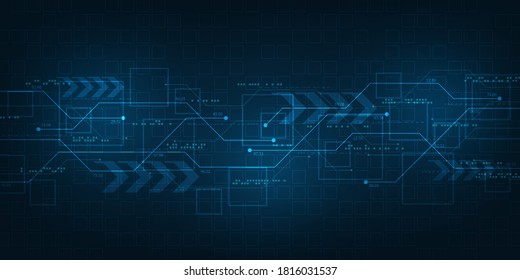Vector background technology in the concept of digital.