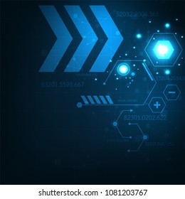 Vector background technology in the geometric form.