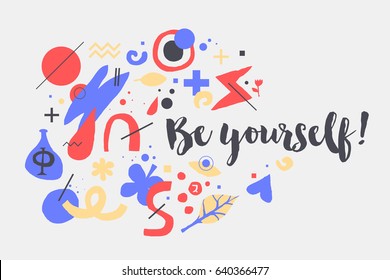 Vector background template with funky hand drawn elements. Useful for party, birthday, invitations and weddings.
