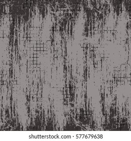 Vector background. Template, old style vintage design. Graphic illustration. Grey Grungy textured background with attrition, cracks and ambrosia