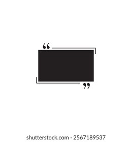 Vector background template for quote with bracket. Quote text form for motivation inspiration. Empty frame for messages. Business card template information text message. Vector illustration. EPS 10 AI