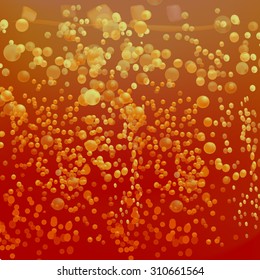 vector background texture air bubbles in the drink, cola, beer