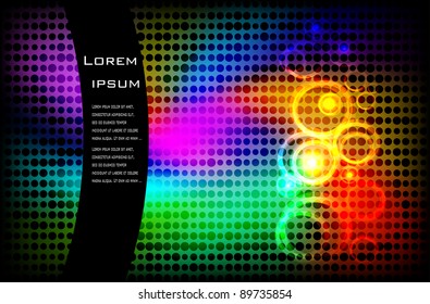 Vector background. texture and color circle christmas