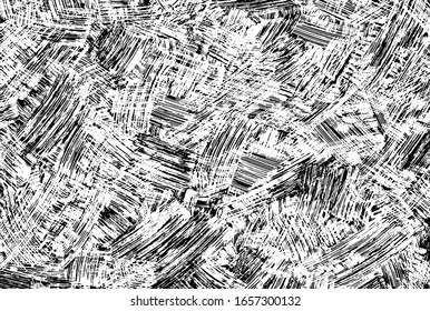 Vector background. Texture of old pattern in black and white colors. For posters, banners, retro and urban design