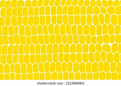 textura de fondo vectorial, maíz amarillo.  textura de fondo vectorial, maíz amarillo. elemento de diseño Vector eps 10. La textura de los núcleos de maíz amarillos