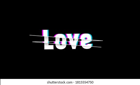 A vector background that says "Love" with a 3d sliced ​​effect. Perfect to use for your desktop wallpaper or celebrate Valentine's Day
