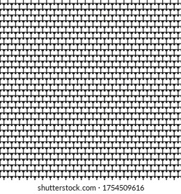 Patrón vectorial de bloques de juguete, mosaico de bloques, color blanco
