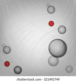 vector background with transparent bubbles and copy space. Eps10