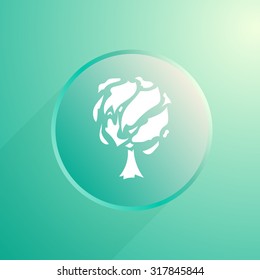 Vector  background with a tree