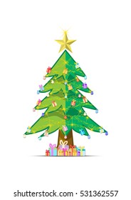 vector background tree Christmas xmas
